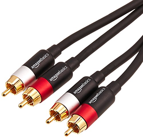 2 Channel 12 Cord Elite Audio Premium Series 100% OFC Copper RCA Interconnects Stereo Cable 2 x RCA Male to 2 x RCA Male Audio Cable, Double-Shielded with Noise Reduction, 12 Feet Long 
