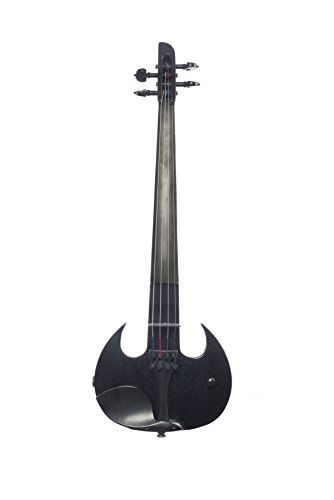 Violín de madera Stingray SV Series Violín Eléctrico Negro Metálico