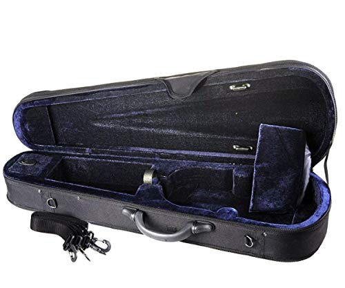4/4 Full Size Black Aileen Basic Professional Triangular Lightweight Suspension Carry Violin Hard Case 