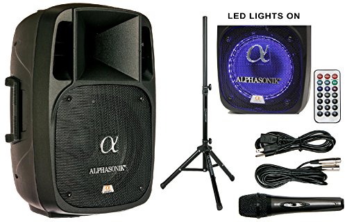 Alphasonik 12" Powered 2000W PRO DJ Amplified Loud Speaker
