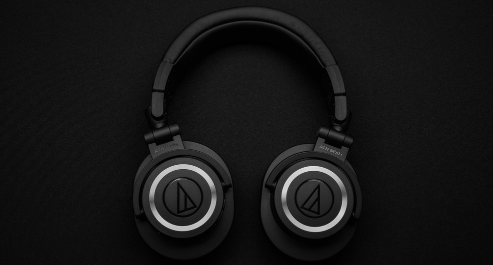 Black gaming headphones