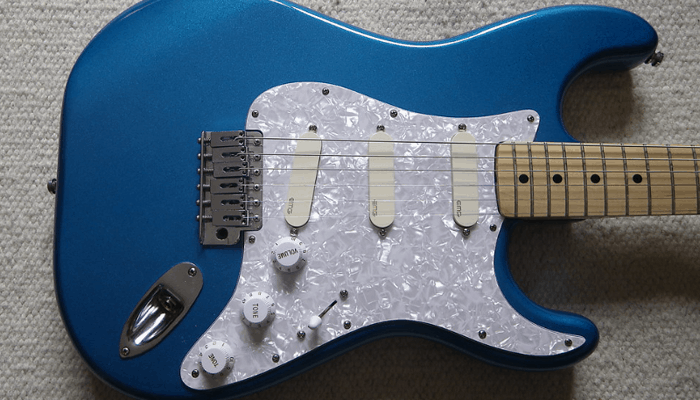 Blue Strat Guitar