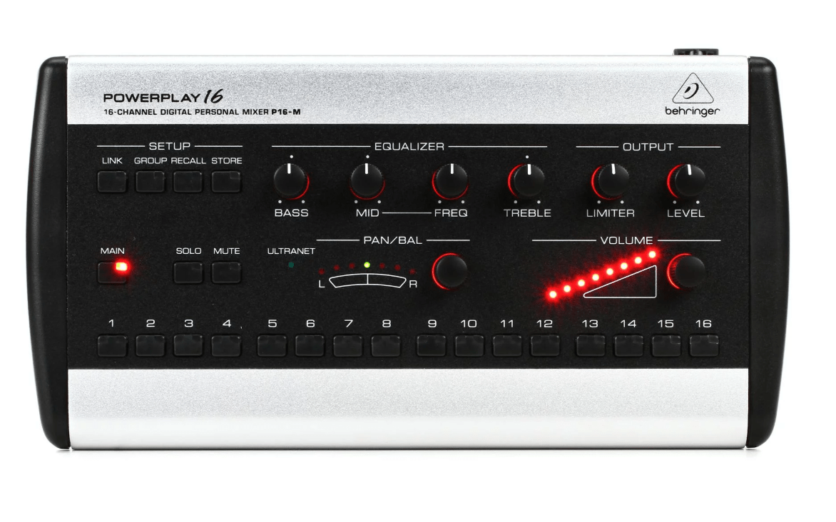 Behringer Powerplay P16 M Console de mixage numérique personnelle 16 canaux