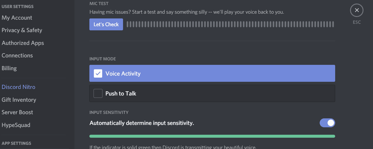 discord push to talk sound