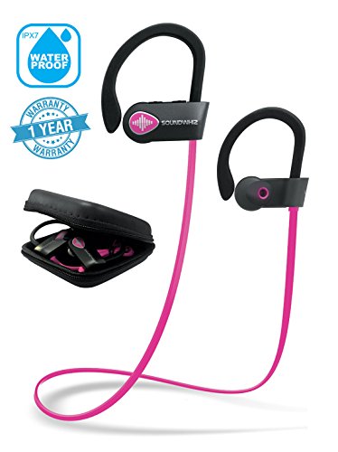 Rosa Kopfhörer, drahtlose Bluetooth-Kopfhörer