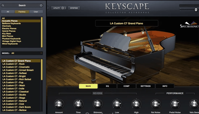 Revisión de los teclados Spectrasonics Keyscape Collector