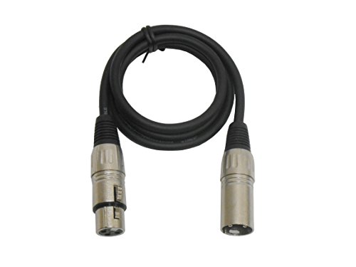 Audio2000'S ADC2037-P 3 ft XLR Female to XLR Male Microphone Cable 