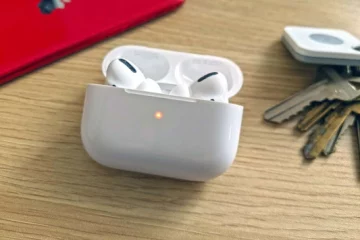 airpods with light orange