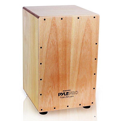 Pyle Jam Wooden Cajon Stringed Percussion Box (PCJD18)