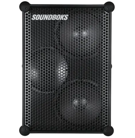 a black soundboks speaker