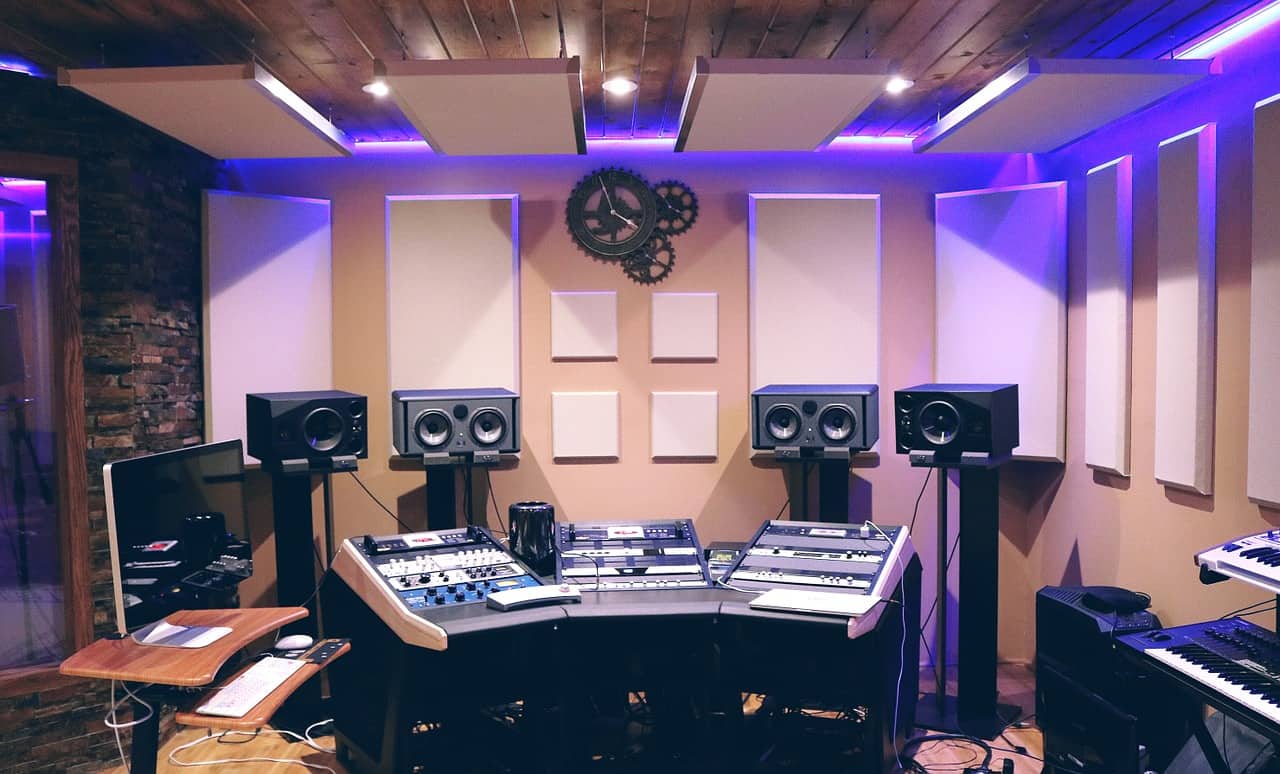 Panneaux en mousse pour studio d'enregistrement