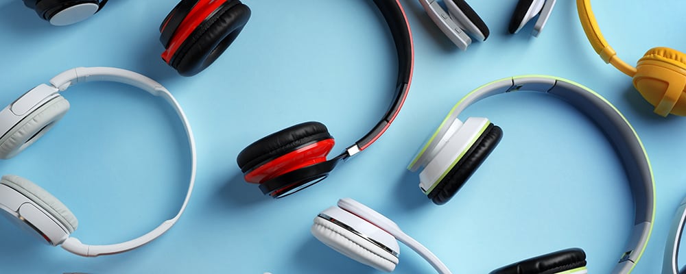 Colorful headphones