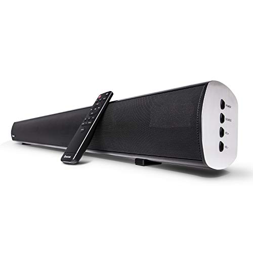 WOHOME Bluetooth Sound Bar with Built-in Dual Subwoofer