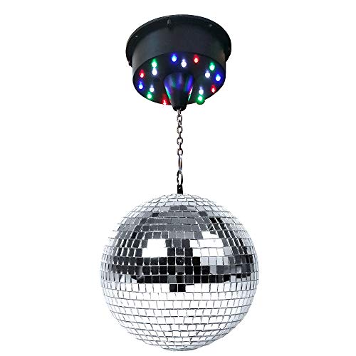 Lampe de soirée boule de discothèque avec miroir à LED