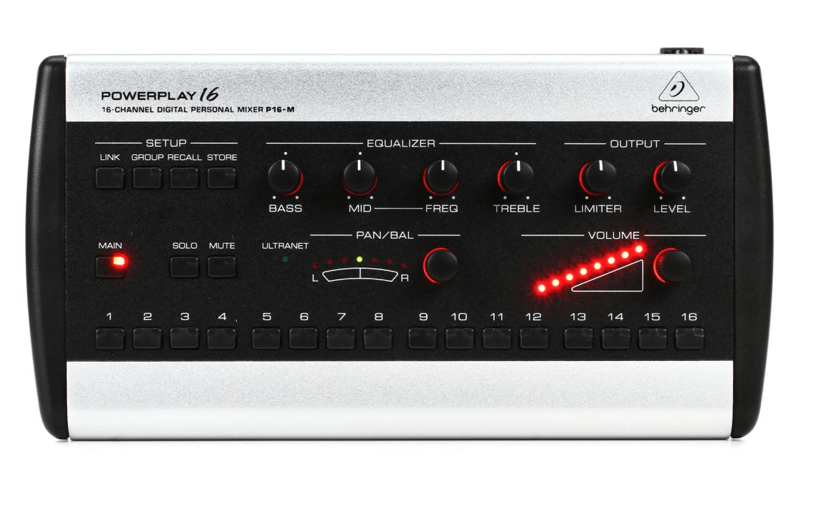 Behringer Powerplay P16 M Digitales Mischpult mit 16 Kanälen