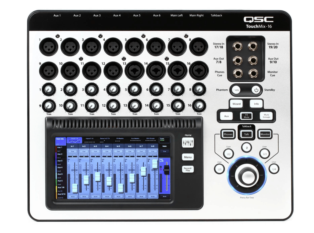 Qsc Touchmix 16 Touchscreen Digital Mixer