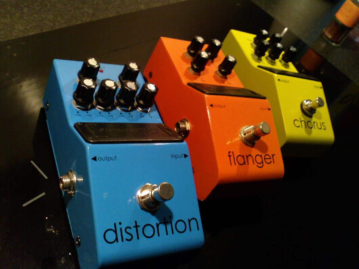 Flanger Pedal Control Switches