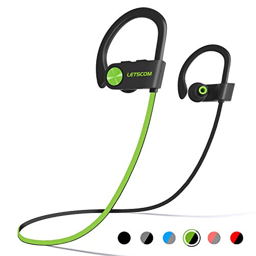 LETSCOM Bluetooth Headphones IPX7 Waterproof