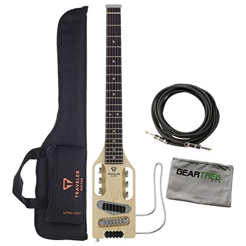 Traveler Guitar Full-Scale Natural Electric Bundle