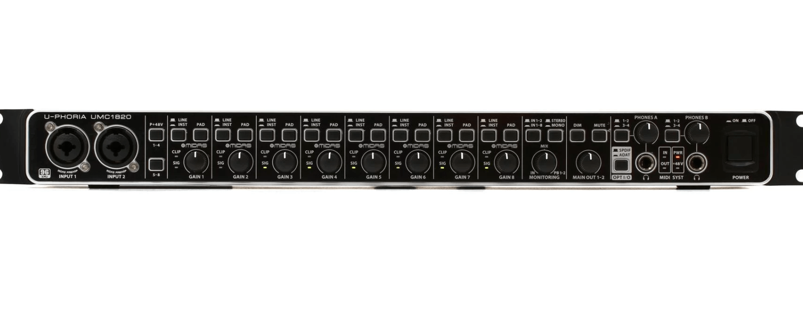 Behringer U Phoria Umc1820 Usb Audio Interface