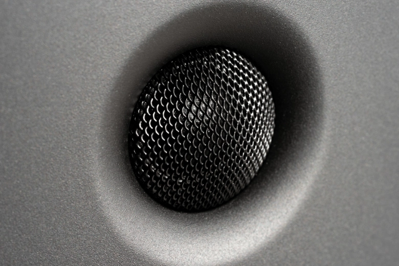 close up of speaker