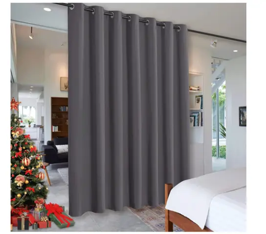 gray curtains