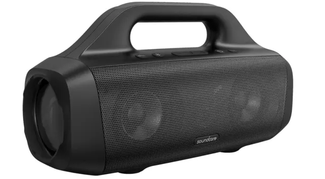 a black speaker soundcore