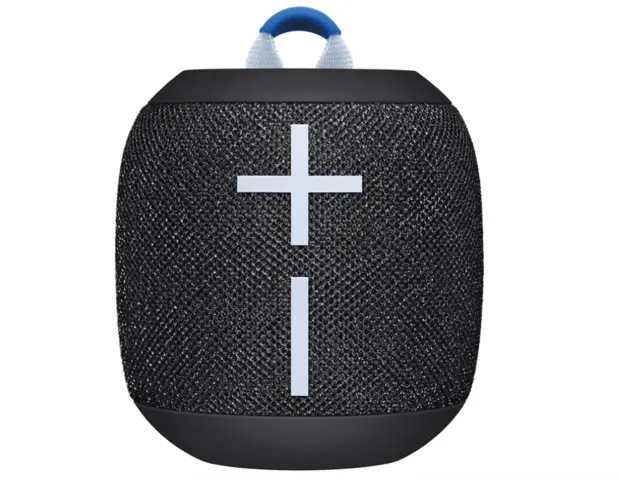 a round portable speaker