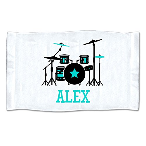 Pattern Pop Small Personalized Drum Set Towel 