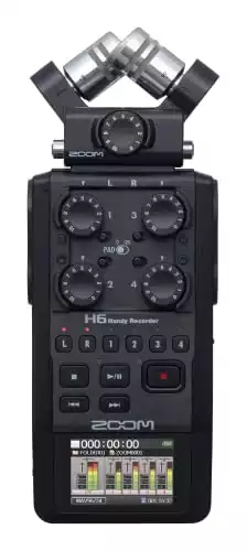 Zoom H6 All Black Portable Recorder