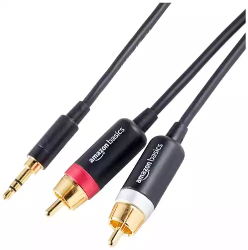 Amazon Basics 3.5 Aux to 2 x RCA Adapters