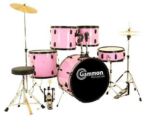 rincess Pink Drum Set with Cymbals Complete Kids Set